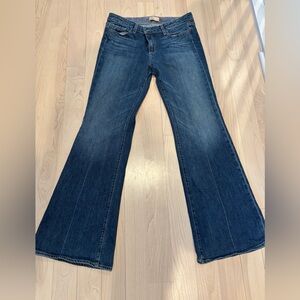 PAIGE Dark Blue Flare Jeans
